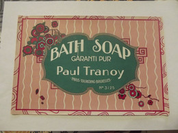 Savon Bath Soap Paul Tranoy Paris Tourcoing Bruxelles - Etiquettes