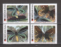 Papua New Guinea - MNH Set QUEEN ALEXANDRA'S BIRDWING BUTTERFLY - Mariposas