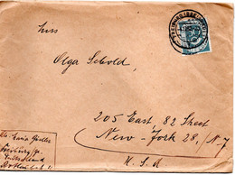 55889 - Bund - 1952 - 50Pfg. Posthorn EF A. Doppelbf. FREIBURG -> New York, NY (USA) - Storia Postale