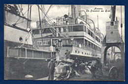 Anvers.  Un Steamer Au Quai. Dockers Au Travail. 1909 - Antwerpen