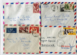 GABON - 4 Lettres Affr. Sur Lettre Par Avion - - Gabun (1960-...)