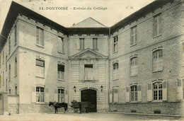 Pontoise * Entrée Du Collège De La Ville * Attelage * école - Pontoise