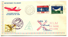 RC 21829 PAYS BAS 1959 KLM LETTRE PREMIER VOL ISTANBUL - AMSTERDAM TB - Luchtpost