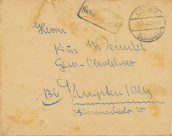 ALLIIERTE BESETZUNG 1946, „Gebühr Bezahlt“ Selt. RA1 Und Tagesstempel „LINDAU / (Bodensee) 1“ Auf Brief (Stockflecken) - Briefe U. Dokumente