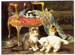 5 Chats - Kittens -katzen - Poesjes  Aan Stoel - Katzen
