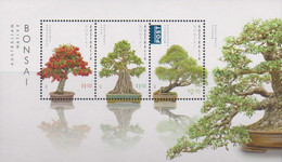 AUSTRALIA, 2021, MNH, TREES, BONSAI TREES,SHEETLET OF 3v - Árboles