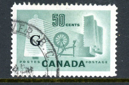 -Canada-1953- "Textile Industry"  USED  Overprinted 'G' - Aufdrucksausgaben