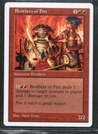 MAGIC The GATHERING  "Brothers Of Fire"---5th EDITION (MTG--129-2) - Other & Unclassified