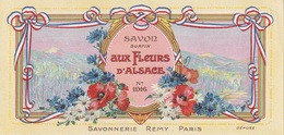 Étiquettes De Savon, Aux Fleurs D'Alsace - Savonnerie Rémy - Paris - ( 168 Mm X 81 Mm ) - Etiquettes