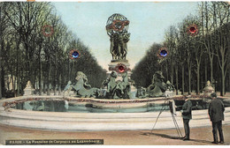 75 PARIS #22612 FONTAINE CARPEAUX LUXEMBOURG AJOUTIS PEINTRE - Parks, Gardens