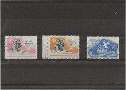VIETNAM DU NORD - TIMBRE N°139 A 141 OBLTERE - ANNEE 1958-- COTE : 14 € - Vietnam