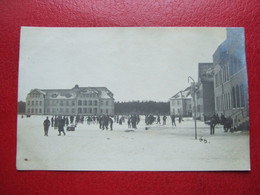 ALLEMAGNE - GUETERSLOH - GÛTERSLOH - CARTE PHOTO - CAMP PRISONNIERS OFFIZIER GEFANGENEN  LAGER - SOUS LA NEIGE  ... - Guetersloh