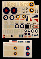 Décals 1/72° - Westland "Lysander" - Décals