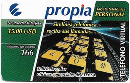 Cuba - Etecsa Propia - Telefono Virtual, Exp.20.11.2005, Remote Mem. 15$, Used - Cuba