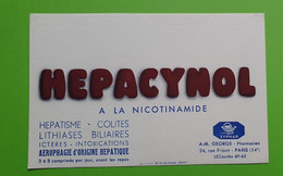 Buvard 542 - Laboratoire Syphar - HEPACYNOL - Etat D'usage : Voir Photos - 21x13.5 Cm Environ - Vers 1950 - Produits Pharmaceutiques