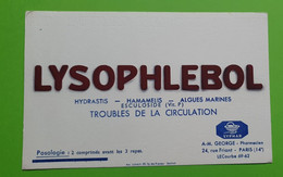 Buvard 548 - Laboratoire Syphar - LYSOPHLEBOL - Etat D'usage : Voir Photos - 21x13.5 Cm Environ - Vers 1950 - Produits Pharmaceutiques