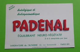 Buvard 551 Bis - Laboratoire Aethone - PADENAL - Etat D'usage : Voir Photos - 19.5x13 Cm Environ - Vers 1950 - Produits Pharmaceutiques