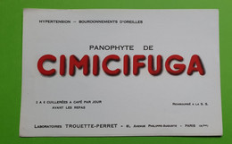 Buvard 555 - Laboratoire - CIMICIFUGA - Etat D'usage : Voir Photos - 21.5x13.5 Cm Environ - Vers 1950 - Produits Pharmaceutiques