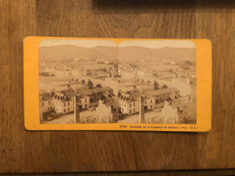 Jurançon , De La Terrasse Du Château à Pau * Photo Stéréo Ancienne - Jurancon