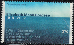 Allemagne 2018 Used Elisabeth Mann Borgese Y&T DE 3157 SU - Nuevos