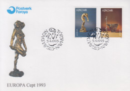 Enveloppe  FDC  1er  Jour    ILES   FEROE    EUROPA    1993 - 1993