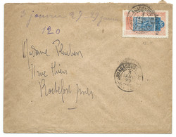 SP COVER ENVELOPPE AOF SURCHARGE HAUTE VOLTA / OUAGADOUGOU 1929 POUR ROCHEFORT SUR MER FRANCE - Cartas & Documentos