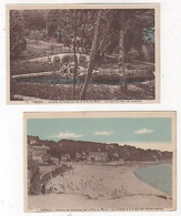 29 - TRÉBOUL -  COLONIE DE VACANCES DE LA VILLE DU MANS (72) - LOT DE 2 CARTES -  Les Sables Blancs,  Parc Jocelein - Tréboul