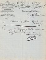 69-Martin-Morel...Usines De La Platière...Blanchiment-Teinture-Impressioin.....Bourg-de-Thizy....(Rhône)..1896 - Vestiario & Tessile