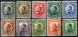 YUGOSLAVIA 1924 King Alexander Definitives, Used.  Michel 176-85 - Used Stamps