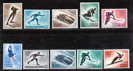 1955 San Marino Saint Marin CORTINA OLIMPIADI INVERNALI SPORT Serie Di 10 Valori MNH** OLYMPICS - Winter 1956: Cortina D'Ampezzo