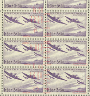 Error - Image En Double - RAR - FRANCE 1942 OEUVRES DE L'AIR--AIRCRAFTS -- MNH--Full Sheets - Image Imprimée En Double - Ganze Bögen