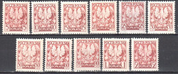 Poland 1953 - Postage Due - Mi.154-164 - MNH(**) - Postage Due
