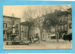 CARCES-place Marceau Capelette--port De Tonneaux à La Fontaine  Pour Lavage --édition-Pélépol-a Voyagé En 1910 - Carces
