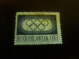Jugoslavija - Jeux Olympiques - Val 0.10 - Bleu Foncé - Oblitéré - - Used Stamps