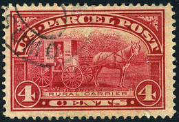US Q4 XF Used 4c Parcel Post Of 1913 - Paquetes & Encomiendas