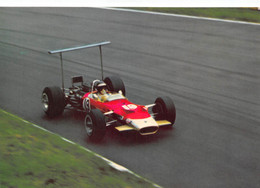 010999 "JACK OLIVIER - LOTUS FORD F. 1 - GRAN PREMIO D'ITALIA 1968 - MONZA" CARTOLINA  ORIG. NON SPED. - Automobile - F1