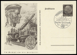 1941, Deutsches Reich, P 242/05, Brief - Postwaardestukken