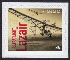 Qc. ULTRAFLIGHT LAZAIR = Ultralight Aircraft - Cut From Booklet = Canadians In Flight = MNH Canada 2019 Sc #3176 - Unused Stamps