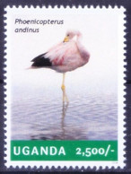Uganda 2014 MNH, Andean Flamingo, Water Birds, Flamingos - Flamingos