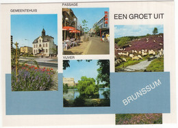 Een Groet Uit Brunssum: Gemeentehuis, Passage 'HEMA', Vijver, Heide - (Limburg, Nederland / Holland) - Brunssum