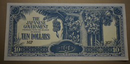 Banknotes  Malaysia  Malaya 10 Dollars  VF "Banana Money" Japanese Government - Malaysia