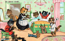 Animaux Humanisés (Chats) Un Joyeux Réveil - Edition M.D. Paris - Carte Série N° 2275 - Gatos