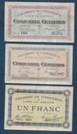 Chambre De Commerce De  LONS LE SAUNIER -  3 Billets - Handelskammer