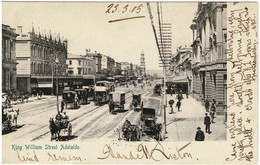 King William Street, Adelaide - Posted 1905 To New Zealand With WA Swan Stamp - Adelaide