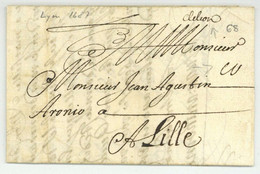 De Lion (m) Lyon 1687 (!) Taxe 10 Sols Pour Lille - ....-1700: Précurseurs