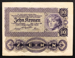 AUSTRIA 10 Kronen 1922 LOTTO 1804 - Autriche