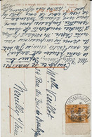 1923-C P A De Constantinople-GALATA / POSTE FRANCAISE   Affr. 30 C. Semeuse  /  4 Piastres / 20 Paras - Cartas & Documentos