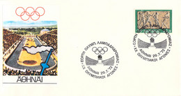 Greece Torch Relay Cover 1972 München Olympic Games - Athens (TS3-40) - Summer 1972: Munich