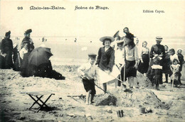 Malo Les Bains * Une Scène De Plage * Jeu Château De Sable - Malo Les Bains