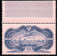 563..FRANCE 1936 SIMOUN OVER PARIS,#15,MNH(HINGED IN MARGIN) - Otros & Sin Clasificación